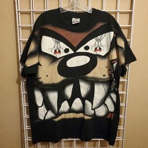 VTG 1997 Looney Tunes single stitch Bugs Bunny Tasmanian Devil T-Shirt